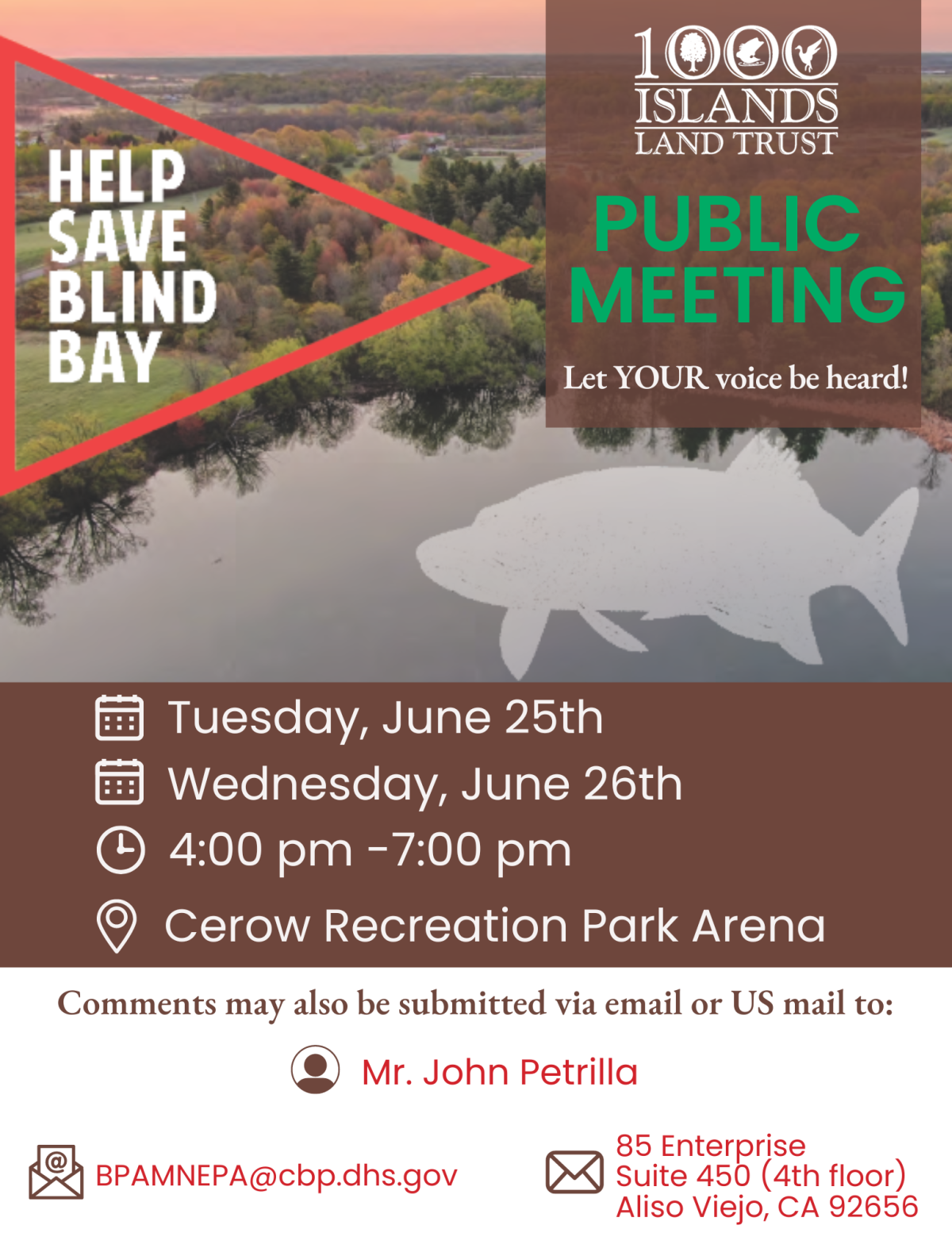 CBP Public Meeting Information