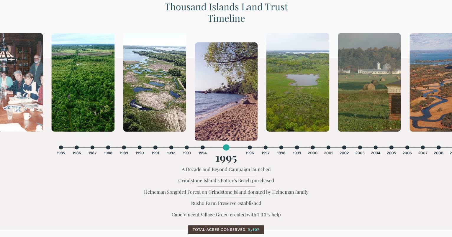 TILT’s New Website, Celebrating 40 Years of Conservation in the Thousand Islands